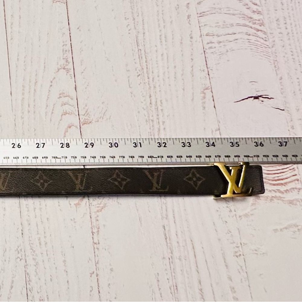 Louis Vuitton Iconic 30/75 Monogram Brown Belt, Reversible To Black - Picture 6 of 15